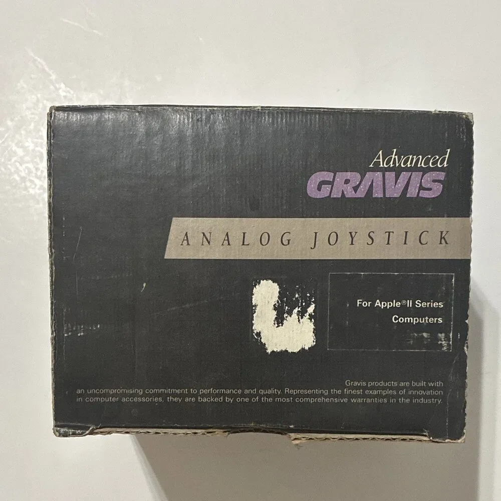 Vintage Advanced Gravis MK VI Analog Joystick Apple II Open Box w/ Box Manual
